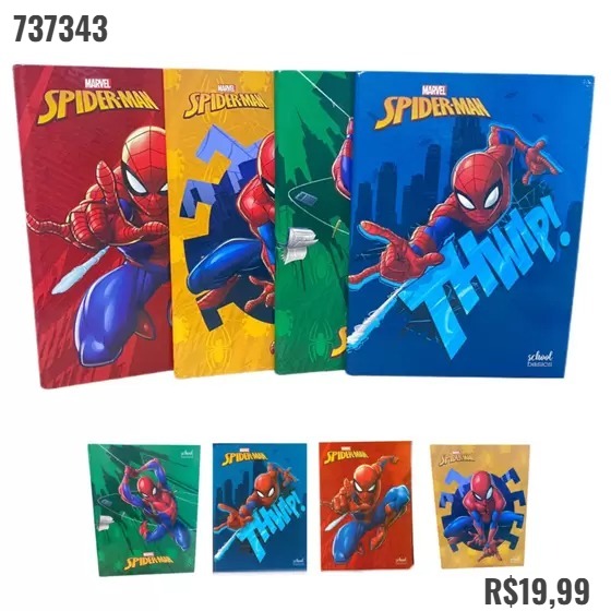 CADERNO BROCHURA JANDAIA HOMEM ARANHA